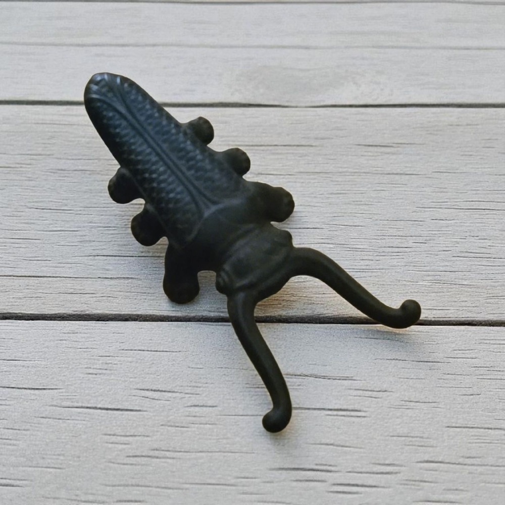 Vtg Cast Iron Beetle Boot Jack Shoe Horn Insect Bug Mexico 10" Door Stop Heavy